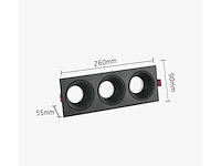 10 x downlight fitting – draaibaar – gu10 – zwart – ip20 – ep-3 - afbeelding 4 van  4
