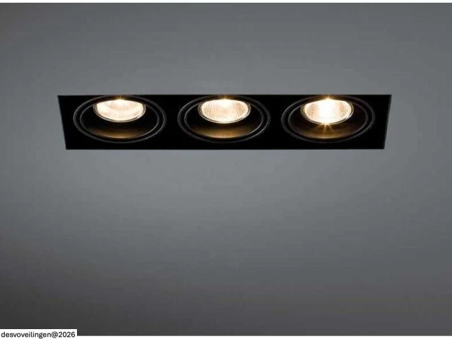 10 x downlight fitting – draaibaar – gu10 – zwart – ip20 – ep-3 - afbeelding 4 van  6