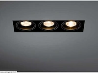 10 x downlight fitting – draaibaar – gu10 – zwart – ip20 – ep-3 - afbeelding 4 van  6