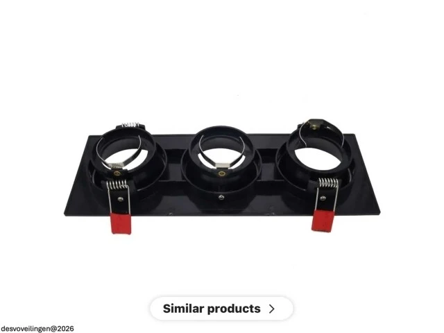 10 x downlight fitting – draaibaar – gu10 – zwart – ip20 – ep-3 - afbeelding 5 van  6