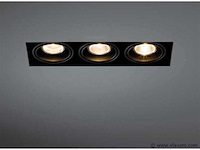 10 x downlight fitting – draaibaar – gu10 – zwart – ip20 – ep-3 - afbeelding 3 van  5