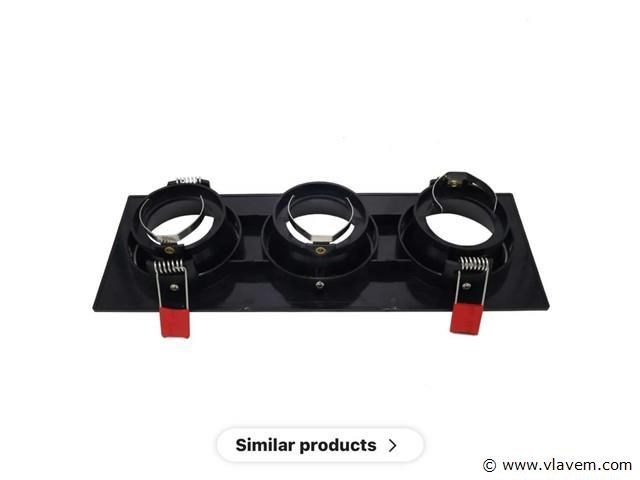 10 x downlight fitting – draaibaar – gu10 – zwart – ip20 – ep-3 - afbeelding 4 van  5
