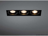 10 x downlight fitting – draaibaar – gu10 – zwart – ip20 – ep-3 - afbeelding 3 van  5