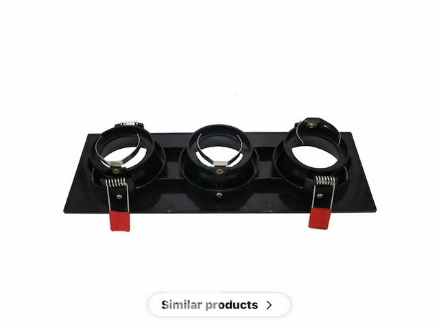 10 x downlight fitting – draaibaar – gu10 – zwart – ip20 – ep-3 - afbeelding 5 van  6