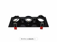 10 x downlight fitting – draaibaar – gu10 – zwart – ip20 – ep-3 - afbeelding 5 van  6
