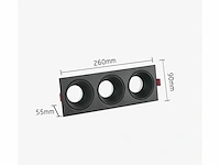 10 x downlight fitting – draaibaar – gu10 – zwart – ip20 – ep-3 - afbeelding 5 van  5