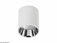 10 x downlight fitting – opbouwarmatuur – gu10 – cilindrisch – wit/bruin - afbeelding 4 van  4