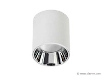 10 x downlight fitting – opbouwarmatuur – gu10 – cilindrisch – wit/bruin - afbeelding 3 van  3