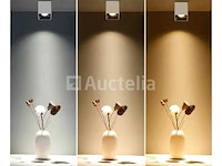 10 x downlight fitting – opbouwarmatuur – gu10 – vierkant – wit/bruin
