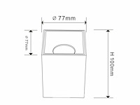 10 x downlight fitting – opbouwarmatuur – gu10 – vierkant – wit/bruin - afbeelding 5 van  5