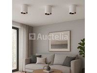 10 x downlight fitting – opbouwarmatuur – gu10 – vierkant – wit/chroom - afbeelding 4 van  4