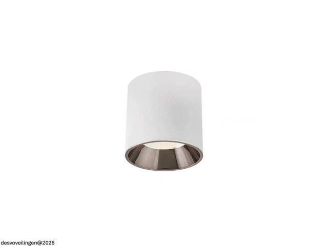 10 x downlight fitting – opbouwarmatuur – gu10 – vierkant – wit/chroom - afbeelding 3 van  5