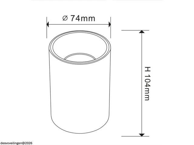 10 x downlight fitting – opbouwarmatuur – gu10 – vierkant – wit/chroom - afbeelding 4 van  5