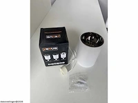 10 x downlight fitting – opbouwarmatuur – gu10 – vierkant – wit/chroom - afbeelding 5 van  5