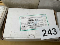 10 x dozen inox schroeven en bouten; 8 x doosjes gipsplaatpluggen - afbeelding 4 van  11