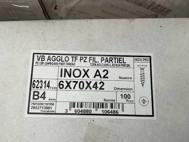 10 x dozen inox schroeven en bouten; 8 x doosjes gipsplaatpluggen - afbeelding 8 van  11