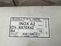 10 x dozen inox schroeven en bouten; 8 x doosjes gipsplaatpluggen - afbeelding 8 van  11
