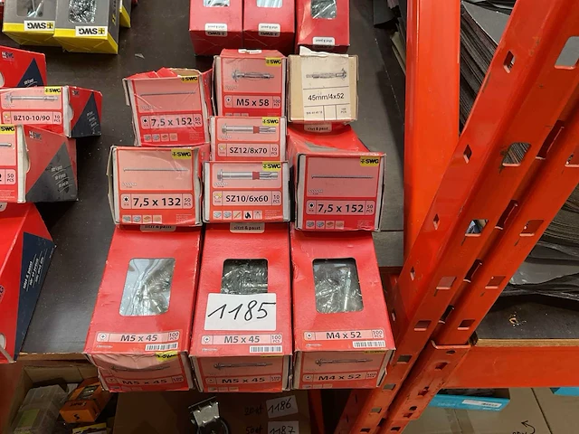 10 x dozen kozijnschroeven; metalen pluggen - afbeelding 1 van  8