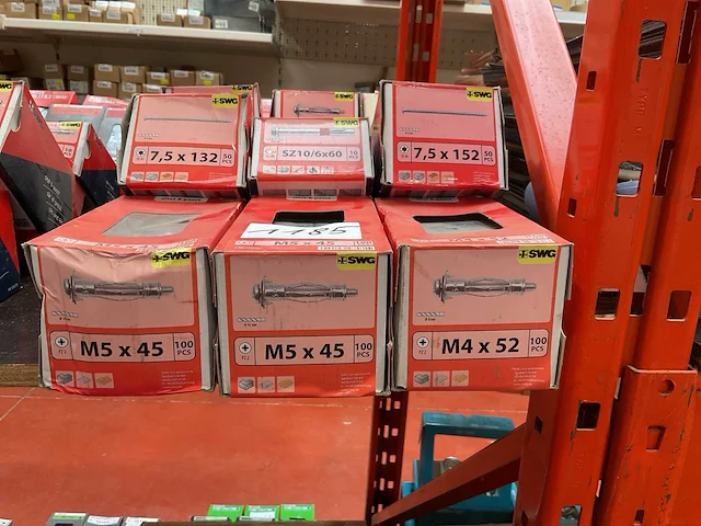 10 x dozen kozijnschroeven; metalen pluggen - afbeelding 2 van  8