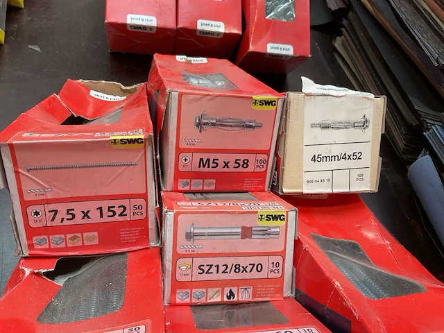 10 x dozen kozijnschroeven; metalen pluggen - afbeelding 6 van  8