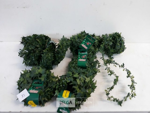 10 x draad 5 m met blaadjes groen 2 assorti - afbeelding 2 van  3