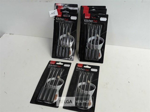 10 x fondeu vork 4 stuks - afbeelding 2 van  3