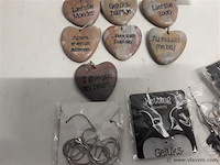 10 x gelukshartje met ketting - afbeelding 2 van  2