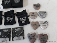 10 x gelukshartje met toebehoren - afbeelding 2 van  2