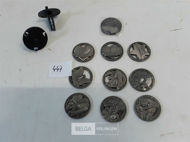 10 x geluksmunt + 2 x houder - afbeelding 1 van  3