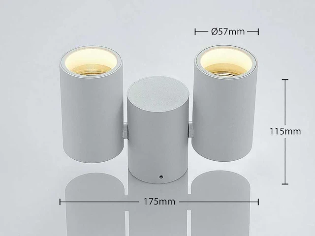 10 x gt gu10 kantelbare spots wit - afbeelding 4 van  6