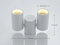 10 x gt gu10 kantelbare spots wit - afbeelding 4 van  6