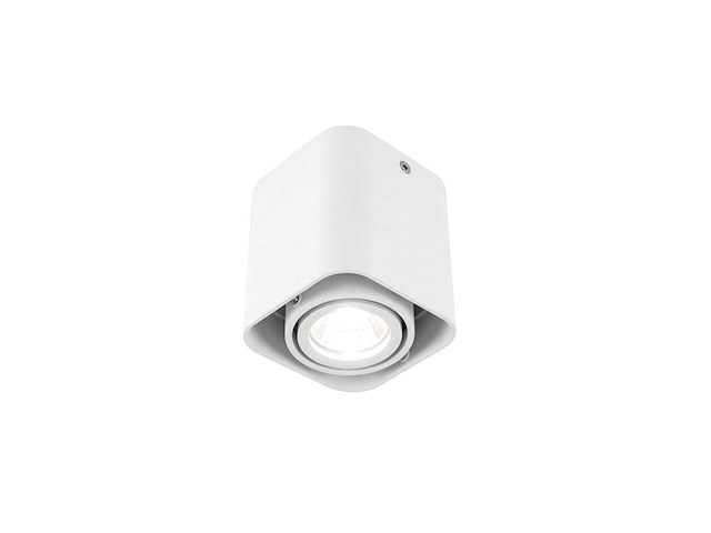 10 x gu10 design opbouwspot armatuur 10cm wit kantelbaar - afbeelding 6 van  8