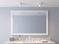 10 x gu10 design opbouwspot armatuur 10cm wit kantelbaar - afbeelding 7 van  8