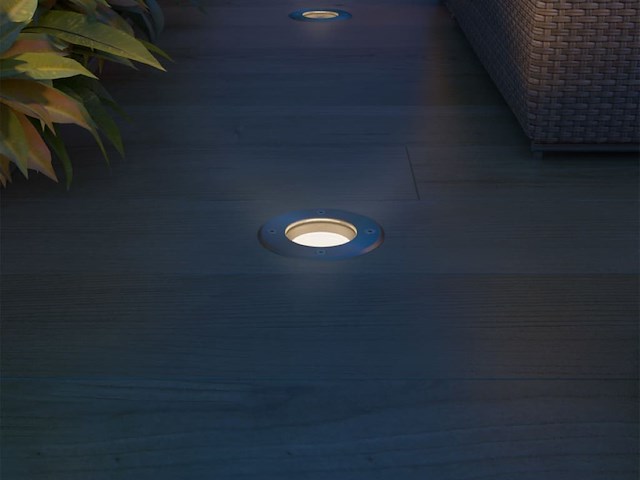 10 x gu10 grondspot rond satijn nikkel - afbeelding 3 van  6