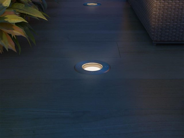 10 x gu10 grondspot rond satijn nikkel - afbeelding 3 van  6