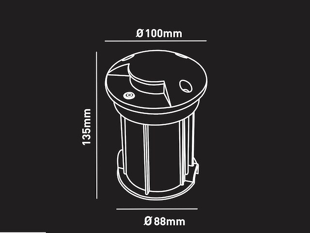 10 x gu10 grondspot rond zand zwart - afbeelding 7 van  7