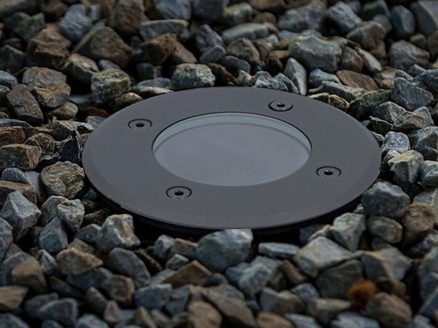 10 x gu10 grondspot rond zand zwart - afbeelding 4 van  6