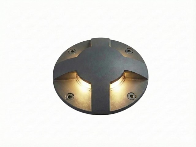 10 x gu10 grondspot rond zand zwart - afbeelding 6 van  7