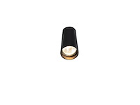 10 x gu10 opbouwspot armatuur dun cilinder zand zwart - afbeelding 5 van  6