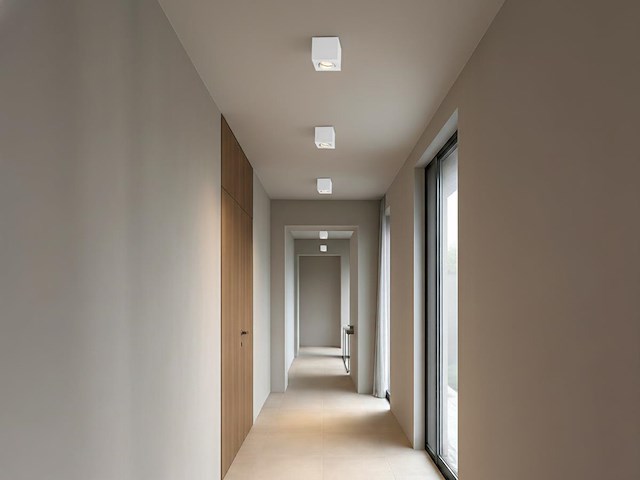 10 x gu10 opbouwspot armatuur rechthoekig wit kantelbaar 8,4cm - afbeelding 2 van  5