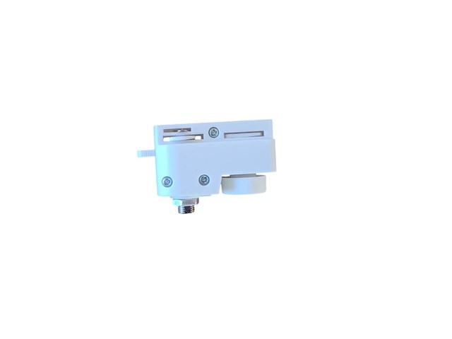 10 x hanglamp adapter voor 1 fase 2 draden railsystem zand wit - afbeelding 3 van  3