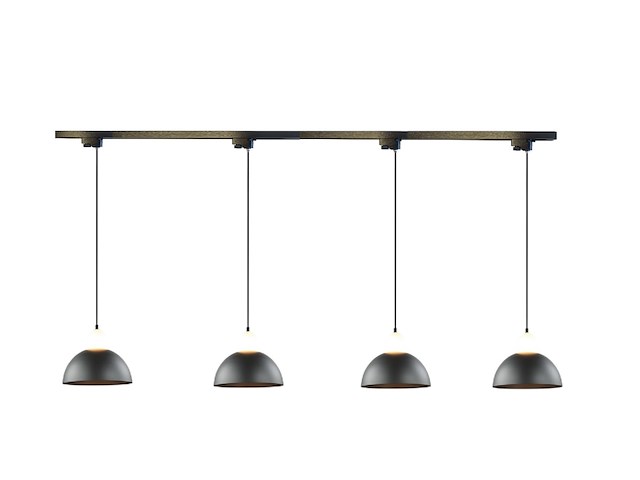 10 x hanglamp adapter voor 1 fase 2 draden railsystem zand zwart - afbeelding 4 van  4