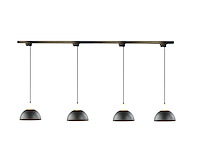 10 x hanglamp adapter voor 1 fase 2 draden railsystem zand zwart - afbeelding 4 van  4