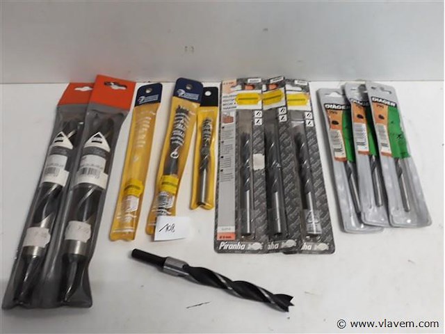 10 x houtboor rond mix - afbeelding 1 van  2