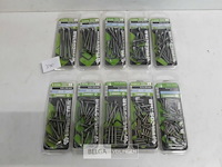 10 x houtschroeven inox blister verzonken kop mix - afbeelding 2 van  3