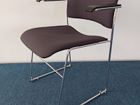 10 x howe 40/4 design vergaderstoel by david rowland (blauw/grijs) - afbeelding 1 van  7