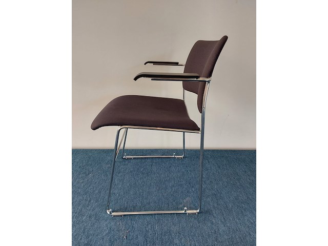 10 x howe 40/4 design vergaderstoel by david rowland (blauw/grijs) - afbeelding 3 van  7