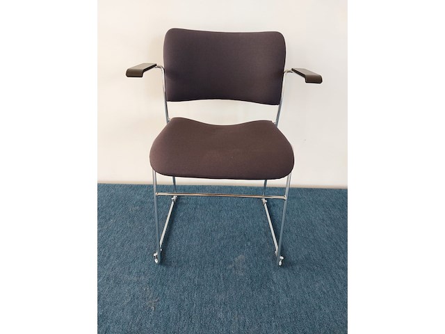 10 x howe 40/4 design vergaderstoel by david rowland (blauw/grijs) - afbeelding 7 van  7