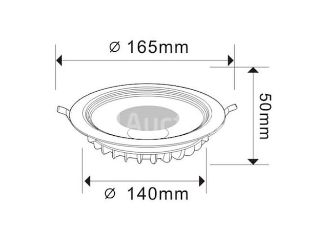 10 x inbouw led spot - 15w - 6500k koud wit - cob - ip20 - afbeelding 2 van  5