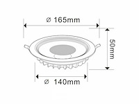 10 x inbouw led spot – 15w – 6500k koud wit – cob – ip20 - afbeelding 5 van  6